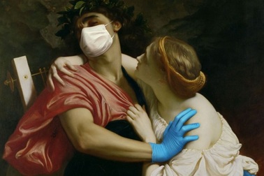 Các nhân vật trong siêu phẩm hội họa... tuyên truyền chống dịch Covid-19