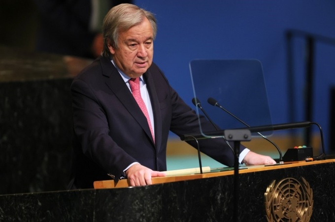 Tổng thư ký Liên hợp quốc Antonio Guterres - Ảnh: REUTERS