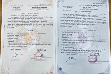 Cấp phiếu lý lịch tư pháp: Đề xuất tra cứu án tích có trước ngày 1/7/2010