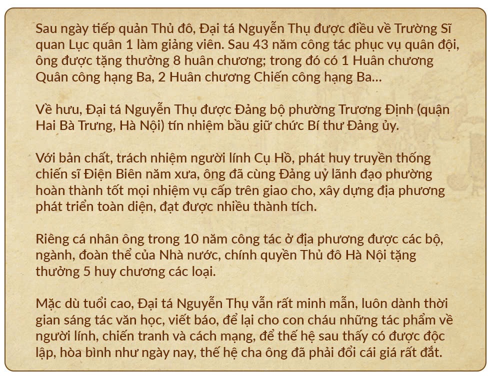 Ký ức hào hùng ngày về tiếp quản Thủ đô của vị Trung đội trưởng - 21 Ký ức hào hùng ngày về tiếp quản Thủ đô của vị Trung đội trưởng - 21