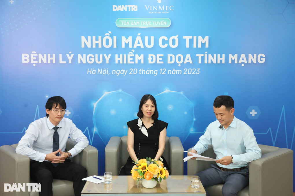 Tọa đàm: Nhồi máu cơ tim - Bệnh lý nguy hiểm đe dọa tính mạng - 2 Tọa đàm: Nhồi máu cơ tim - Bệnh lý nguy hiểm đe dọa tính mạng - 2