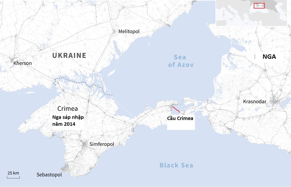 Nỗ lực phòng vệ của Nga trước các vụ tấn công vào cầu Crimea huyết mạch - 4 Nỗ lực phòng vệ của Nga trước các vụ tấn công vào cầu Crimea huyết mạch - 4