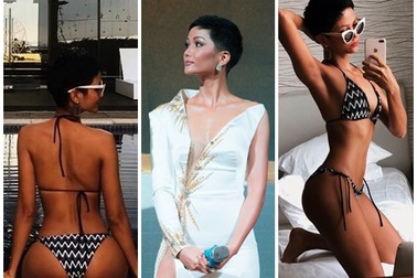 H’Hen Niê khoe dáng bốc lửa, cơ bụng không chút mỡ thừa