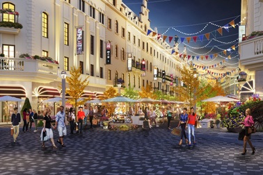 Shophouse Europe tiêu chuẩn mới cho các dãy phố mua sắm mùa du lịch
