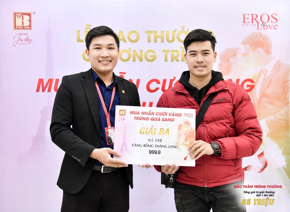 Bảo Tín Minh Châu trao thưởng mùa cưới đợt 1 tổng trị giá 85 triệu đồng - 5 Bảo Tín Minh Châu trao thưởng mùa cưới đợt 1 tổng trị giá 85 triệu đồng - 5