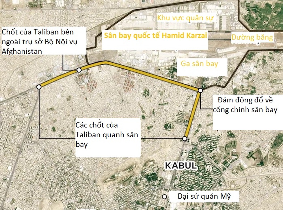 Con đường sinh tử dẫn đến sân bay Kabul: Mỹ siết trong, Taliban chặn ngoài - 2 Con đường sinh tử dẫn đến sân bay Kabul: Mỹ siết trong, Taliban chặn ngoài - 2