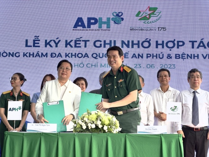 Phòng khám đa khoa An Phú tiến hành ký kết hợp tác chiến lược với bệnh viện Quân Y 175.