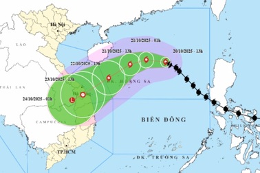 Dự kiến ngày 23/10 bão Fengshen đổ bộ đất liền, miền Trung mưa lớn kéo dài