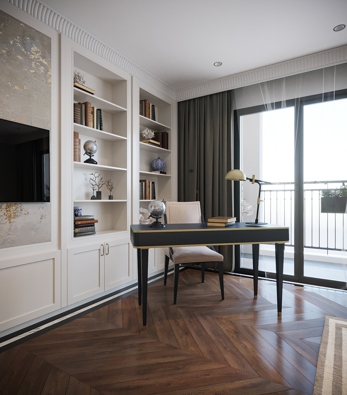 Bên trong căn hộ 240 m2 với nội thất phong cách Modern Classic, nhìn là mê - 13 Bên trong căn hộ 240 m2 với nội thất phong cách Modern Classic, nhìn là mê - 13