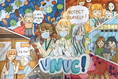 Gần 10.000 trẻ em thi vẽ tranh về vaccine, thông điệp xúc động