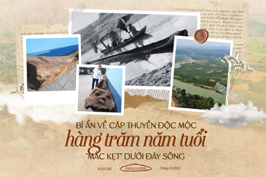 Bí ẩn về cặp thuyền độc mộc hàng trăm năm tuổi "mắc kẹt" dưới đáy sông