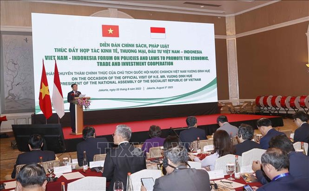 Diễn đàn chính sách, pháp luật thúc đẩy hợp tác kinh tế, thương mại và đầu tư Việt Nam - Indonesia - 1 Diễn đàn chính sách, pháp luật thúc đẩy hợp tác kinh tế, thương mại và đầu tư Việt Nam - Indonesia - 1
