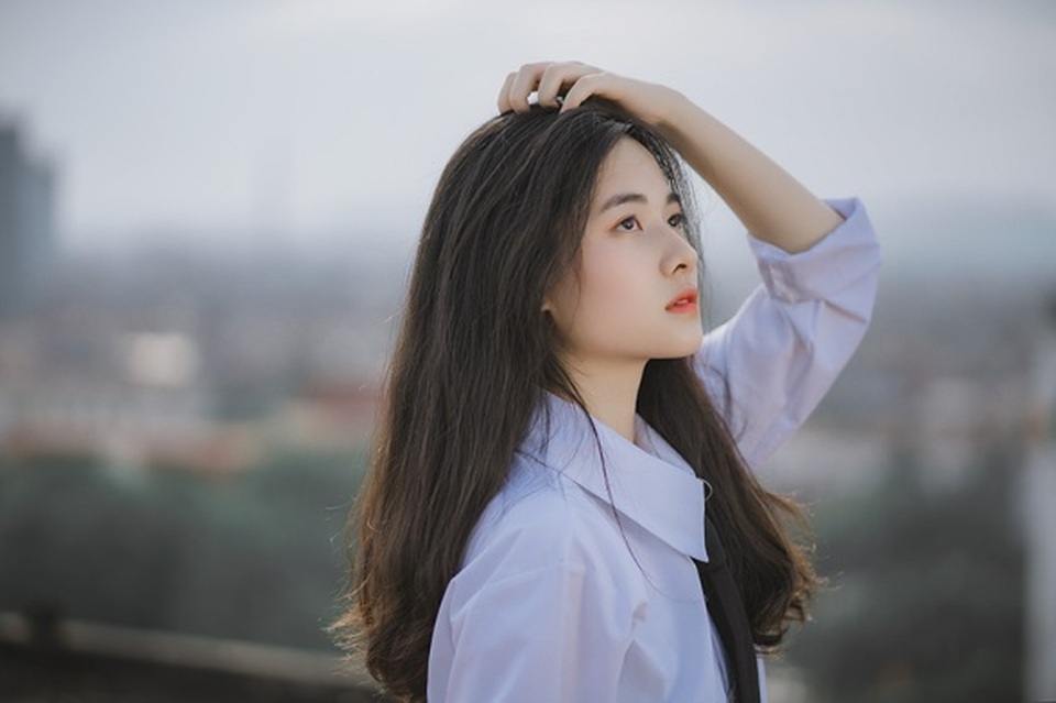 Vẻ đẹp đượm nét thơ ngây của nữ sinh Bắc Giang trong bộ đồng phục - 4