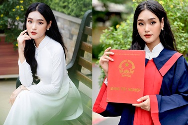 "Nàng thơ" xứ Thanh đẹp dịu dàng trong bộ ảnh chia tay giảng đường