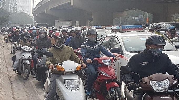 {title} tắc đường,Tết Âm lịch,Tết Việt 2018,ùn tắc giao thông
