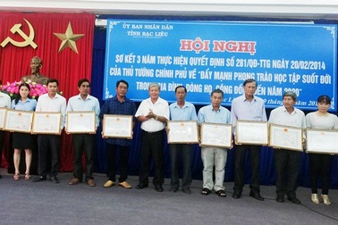 Bạc Liêu: Vận động hơn 82 tỷ đồng Quỹ Khuyến học, xã hội hóa giáo dục