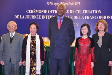 Phó Chủ tịch nước Nguyễn Thị Doan dự lễ kỷ niệm Ngày Pháp ngữ