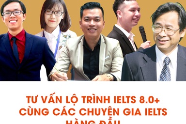 9h30 sáng nay, tư vấn lộ trình IELTS 8.0+ cùng các chuyên gia hàng đầu