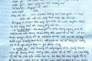 Vụ một phụ nữ chết với nhiều uẩn khúc: Nạn nhân từng viết đơn kêu cứu