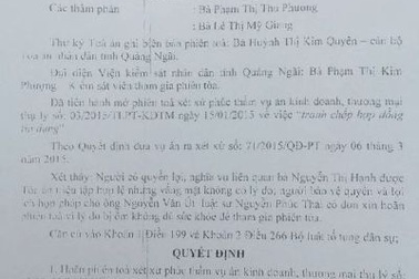 Vụ “ém nhẹm” bản án: Hoãn phiên tòa phúc thẩm vì luật sư ốm!
