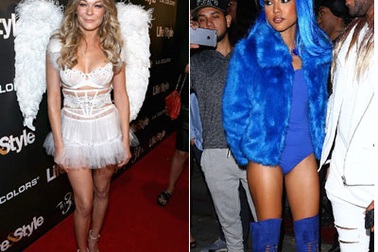 Sao hóa trang tưng bừng đi chơi Halloween