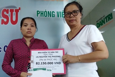 Bạn đọc Dân trí giúp bé Phúc An hơn 82 triệu đồng