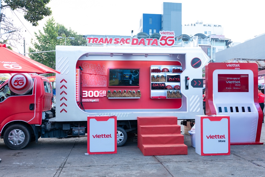 مركبة تكنولوجيا الجيل الخامس من فيتيل: فتح فرص التحول الرقمي في الغرب - 4 Chuyến xe công nghệ 5G của Viettel: Mở ra cơ hội chuyển đổi số tại miền Tây - 4