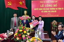 Bổ nhiệm nhiều vị trí cán bộ chủ chốt tại Thừa Thiên Huế