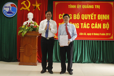 Phó Chánh Văn phòng Tỉnh ủy Quảng Trị làm Bí thư huyện đảo Cồn Cỏ