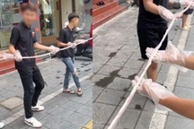 Chủ quán thừa nhận bộ lòng xe điếu dài 40m là "nói hơi quá"