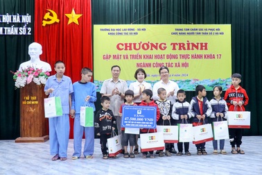 Đoàn thanh niên Bộ LĐ-TB&XH chia sẻ khó khăn với bệnh nhân tâm thần Hà Nội