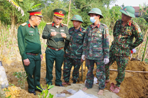 Phát hiện thêm hài cốt liệt sỹ trong vườn nhà dân ở Quảng Trị