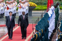 Chủ tịch nước Lương Cường chủ trì lễ đón Tổng thống Nam Phi thăm Việt Nam