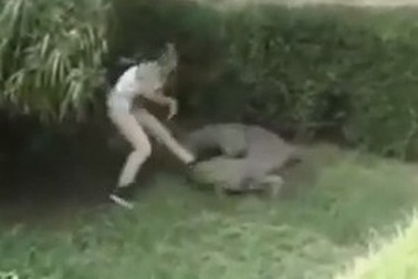 Clip "cô gái bị cá sấu tấn công" nổi bật nhất Internet tuần qua