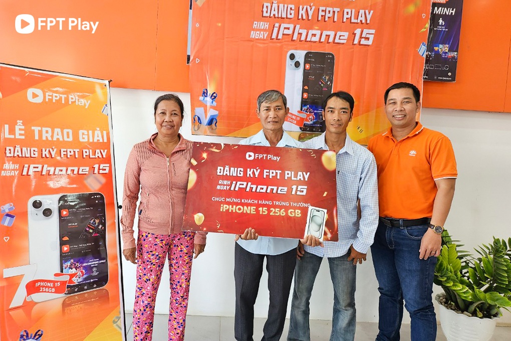 FPT Play trao thưởng 7 iPhone 15 trị giá 200 triệu đồng cho khách hàng - 3 FPT Play trao thưởng 7 iPhone 15 trị giá 200 triệu đồng cho khách hàng - 3