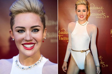 Tượng sáp mới của Miley Cyrus bị chê "đáng sợ"