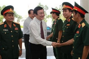 Chủ tịch nước làm việc với Bộ Tư lệnh Quân khu 9