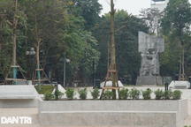 Vườn hoa Hàng Đậu bị "bê tông hóa", quận Ba Đình nói gì?