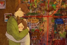 Lãng mạn bộ tranh "tình yêu đích thực là gì"