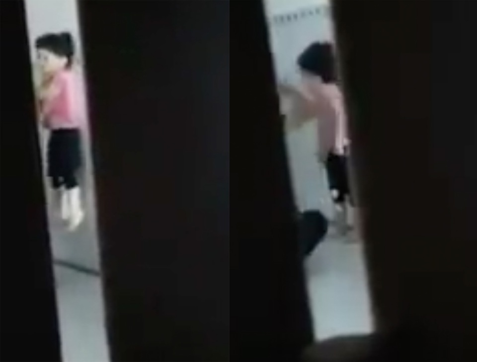 Bé gái bị người đàn ông bóp cổ, đập đầu vào tường bôm bốp - 1 Bé gái bị người đàn ông bóp cổ, đập đầu vào tường bôm bốp - 1