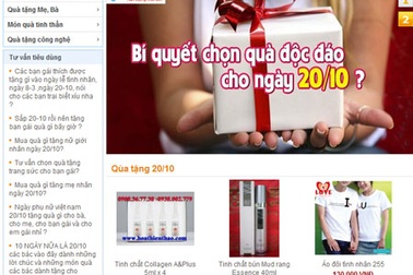Nhộn nhịp quà tặng 20-10, đặt hàng trực tuyến lên ngôi