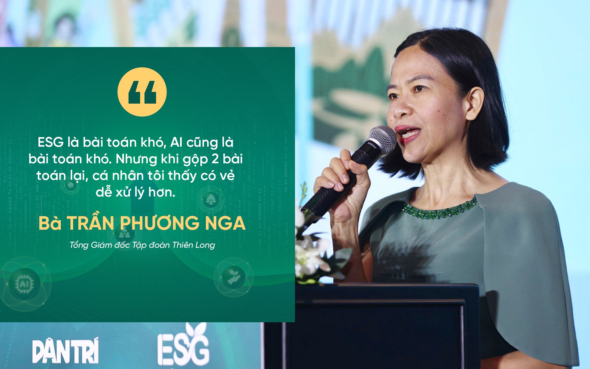Impressive speeches at the ESG Implementation with AI workshop - 8 Những phát ngôn ấn tượng tại hội thảo Thực thi ESG bằng AI - 8