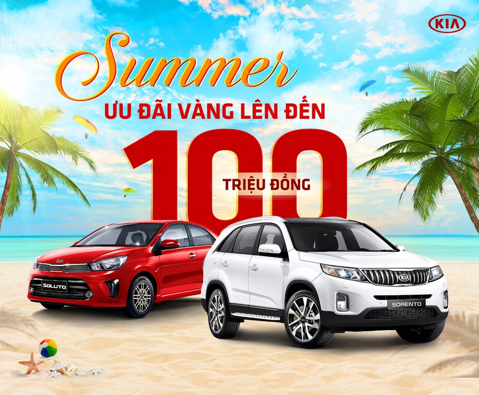 Đón hè, KIA ưu đãi giá lên đến 100 triệu đồng - 1 Đón hè, KIA ưu đãi giá lên đến 100 triệu đồng - 1