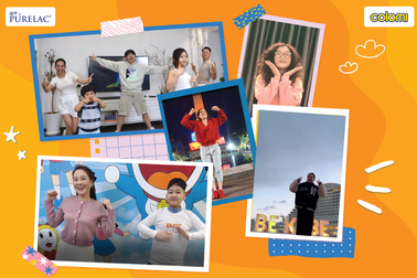 Gửi tặng trẻ em vùng cao 3 Bữa cơm có thịt khi tham gia Vũ điệu Purelac