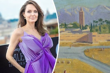 Angelina Jolie đem bán tranh do Brad Pitt tặng, thu về lợi lớn