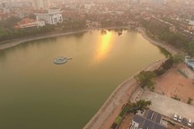 Toàn cảnh hồ Thành Công trước đề xuất cho lấp để xây nhà