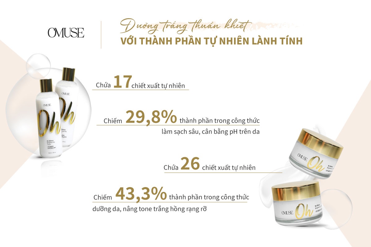 OMuse Oh So Glowy Brightening: Bí quyết dưỡng trắng da từ Hàn Quốc - 4 OMuse Oh So Glowy Brightening: Bí quyết dưỡng trắng da từ Hàn Quốc - 4