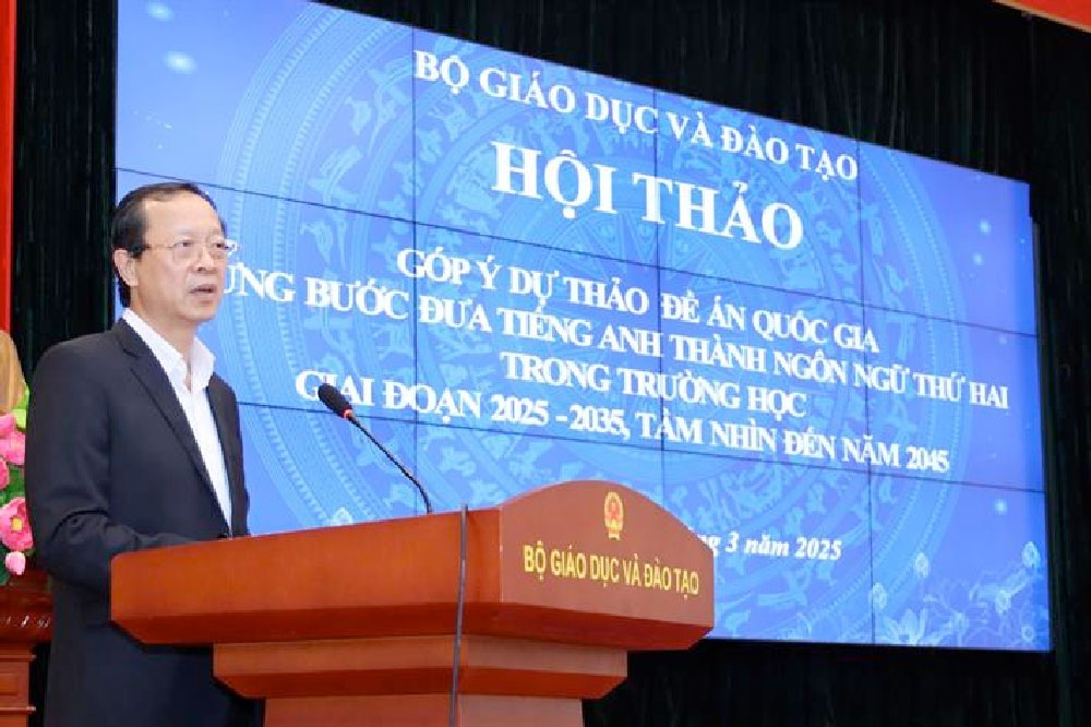 Esforçar-se para que 100% dos alunos aprendam inglês como segunda língua até 2035 - 2 Phấn đấu năm 2035, 100% học sinh học tiếng Anh như ngôn ngữ thứ hai - 2