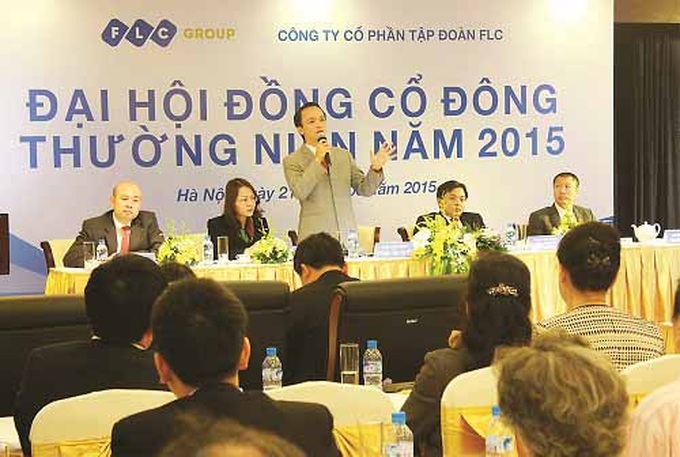 FLC thông qua kế hoạch lợi nhuận 1.158 tỷ đồng trong năm 2015 FLC thông qua kế hoạch lợi nhuận 1.158 tỷ đồng trong năm 2015