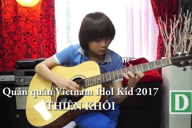 Thiên Khôi thể hiện tài năng tại nhà